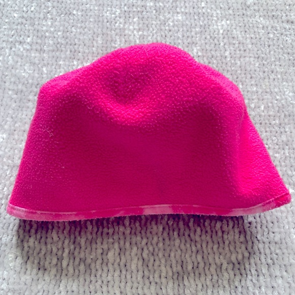 TrailHeads Ponytail Winter Hat, Cap, Beanie, Pink, Fleece, Made in USA - Picture 2 of 4